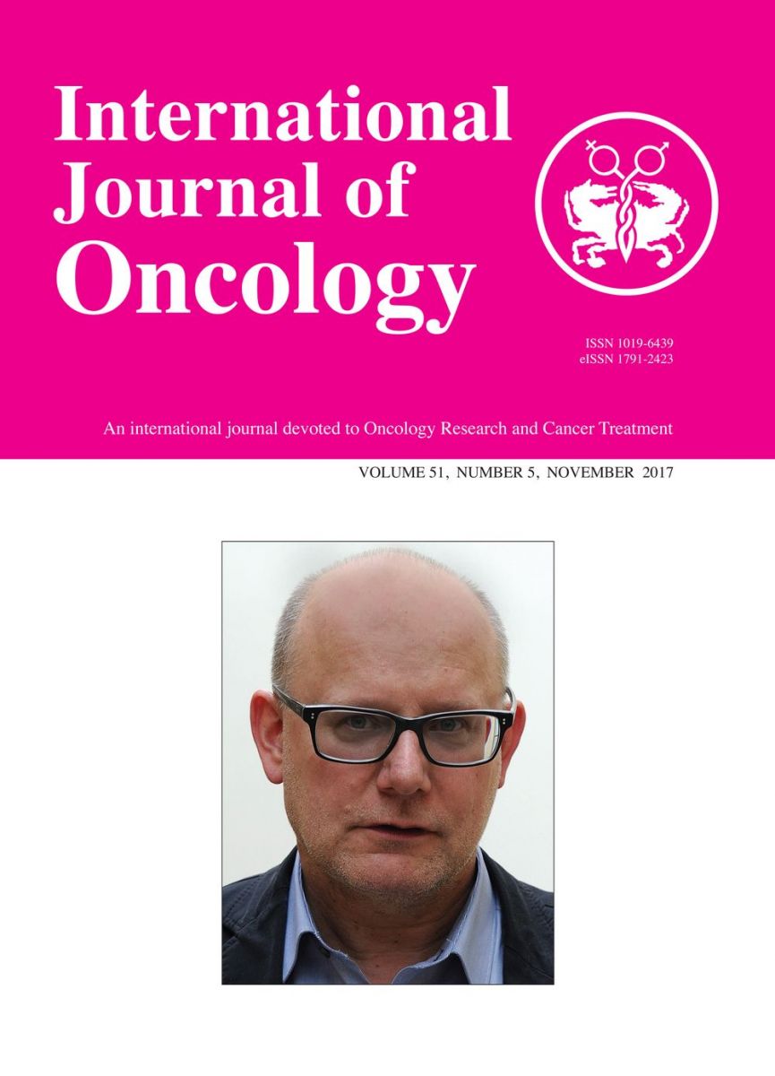 Prof. Dzięgiel w International Journal of Oncology