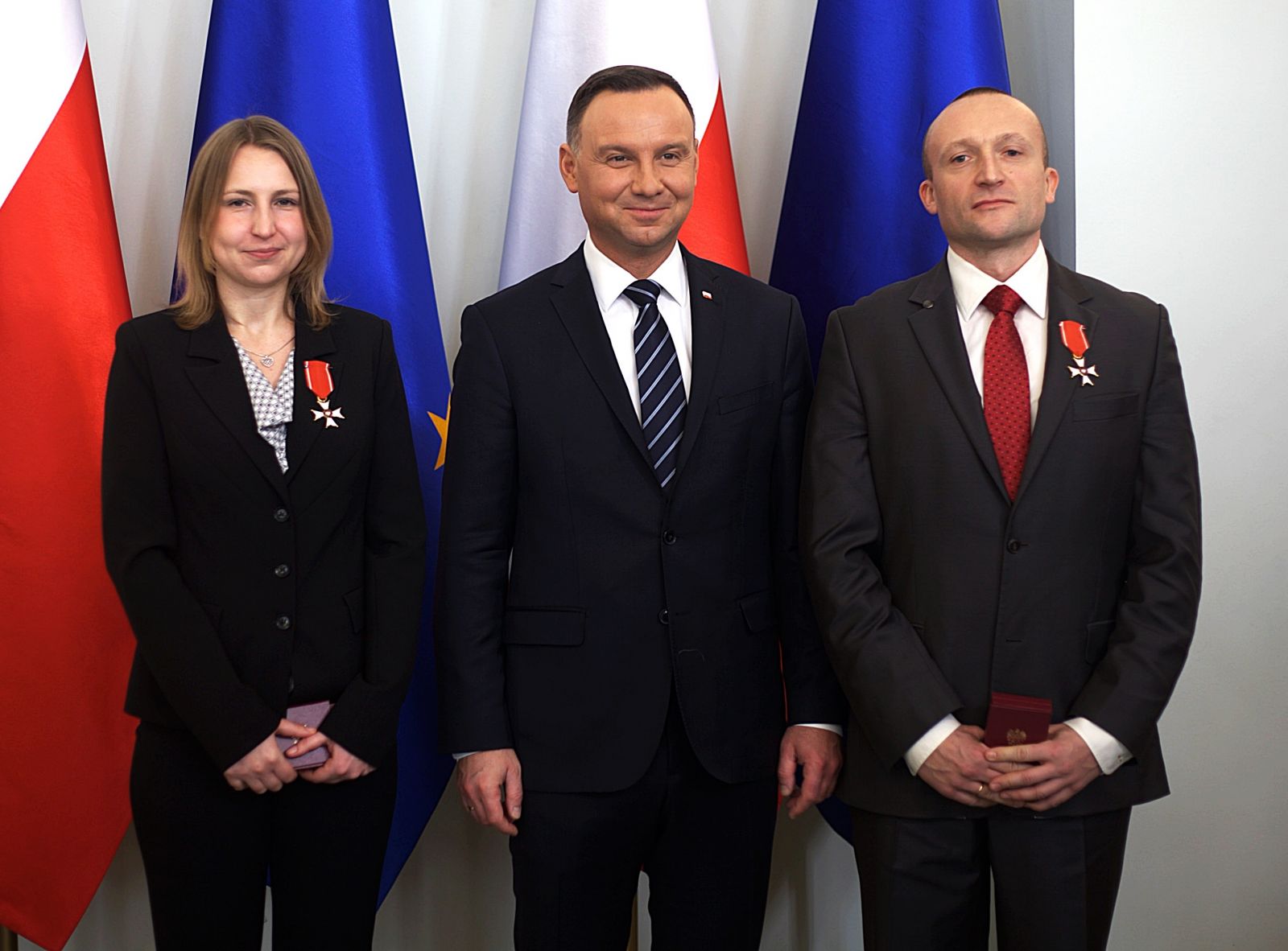 Dr Łukasz Szleszkowski i mgr Agata Thannhäuser u prezydenta RP